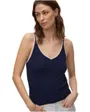 Haut Femme Vero Moda Contrast Sl V-Neck Top