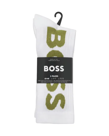 Lot de 3 paires de chaussettes Homme 3P QS RIB LOGO CC Multicolore