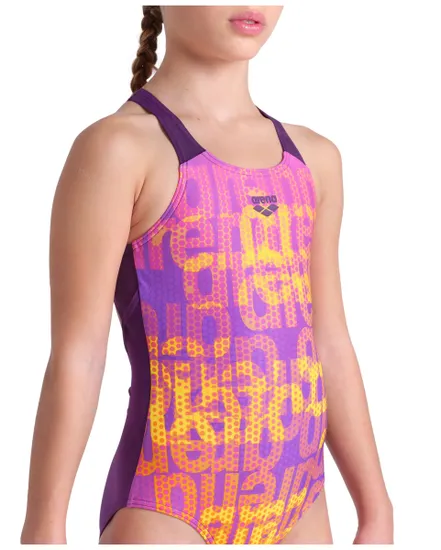 Maillot de bain Enfant GIRL S ARENA MULTI COLOURS SWIMSUIT Violet
