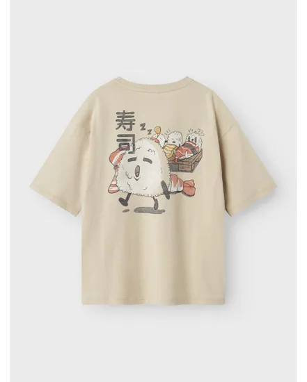 T-shirt Enfant NKMKANE SS RLX TOP PS NOOS Beige