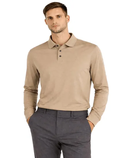 Polo manches longues Homme LS SUPIMA COTTON SOLID POLO Marbre