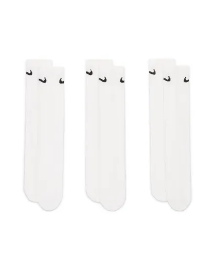 Lot 3 paires de chaussettes hautes Homme U NK EVERYDAY LTWT CREW 3PR Blanc