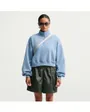 Sweat Col Montant Femme Nike Studio Fleece Crop