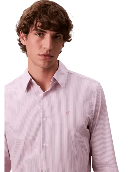 Chemise Homme LS Thin Multi Stripe Stretch Slim Fit