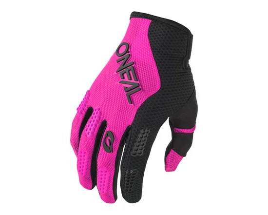 Gants longs Femme ELEMENT RACEWEAR Noir/Rose