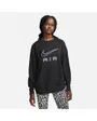 Sweatshirt manches longues Femme W NSW AIR FLC CREW Noir