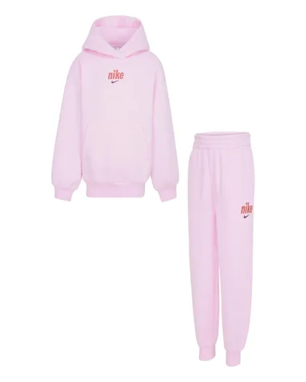 Survêtement Fille PULLOVER HOODY SET Rose