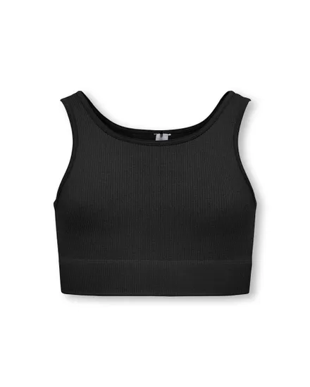 Top Fille ONPJAIA LIFE UN SL SEAM SHORT TOP GIRLS Noir