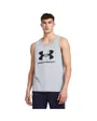 T-Shirt SS Manches Homme UA SPORTSTYLE LOGO TANK Gris