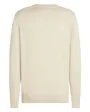 Pull col rond Homme PIMA ORG CTN CASHMERE CREW NECK Écru Chiné