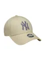 Casquette Femme Yankees Métallique Beige