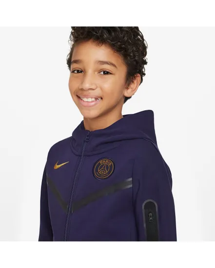 Veste à capuche Enfant PSG B NSW TCH FLC FZ Bleu