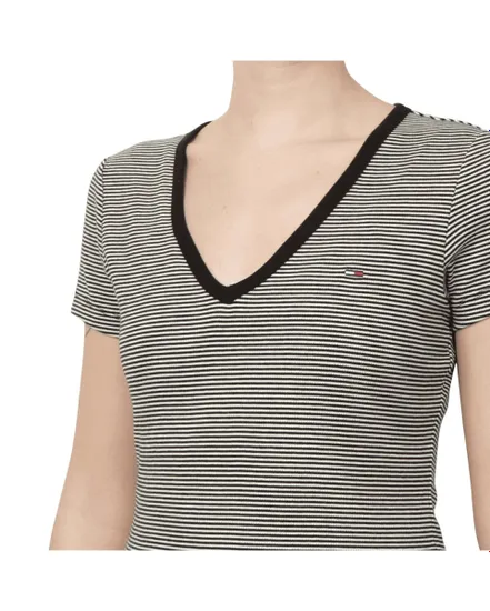T-Shirt Slim Femme Essential Rib V