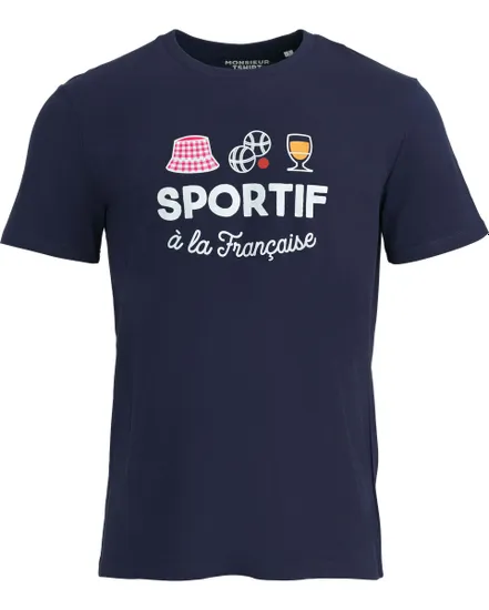 T-shirt Homme BLEU MARINE SPORTIF A LA FRANCAISE Bleu