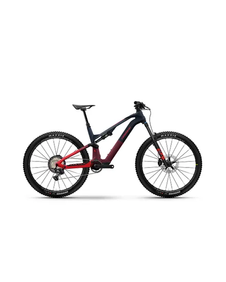 VTT électrique tout suspendu Unisexe LYKE CF 11 Bleu/Rouge