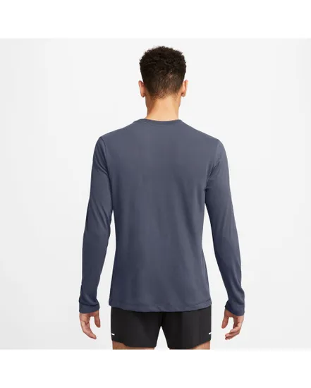 T-shirt manches longues Homme M NK DF TEE LS TRAIL Gris