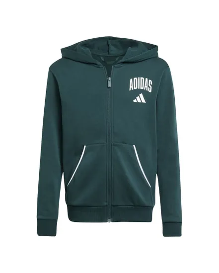 Sweat à Capuche avec Zip Enfant J CLGT FT FZ Vert