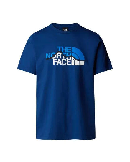 T-shirt Homme M S/S MOUNTAIN LINE TEE Bleu