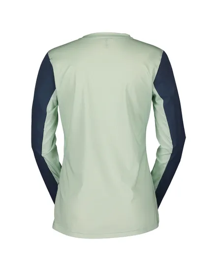 Maillot manches longues Femme TRAIL VERTIC Vert clair/Bleu