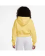 Sweat zip à capuche Femme W NSW PHNX FLC CROP FZ HDY Jaune