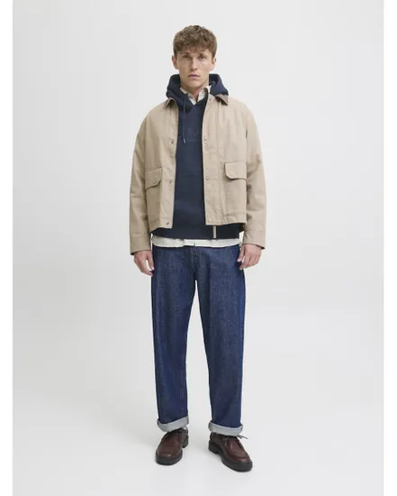 Sweat à capuche Homme JPRBLULOYAL SWEAT HOOD PRAU25 Bleu