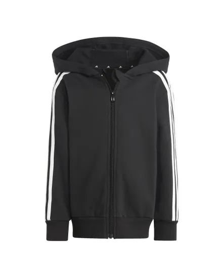 Sweat zip à capuche Enfant LK 3S FL FZ HD Noir