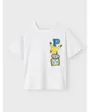 T-shirt Enfant NKMJENO POKEMON NREG SS TOP BOX NOOS SKY Blanc