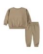 Ensemble de survetement Bébé NKN ESSENTIAL FLEECE CREW SET Marron