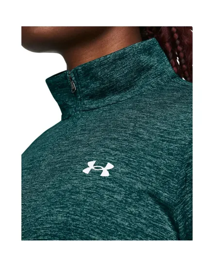 Sweat 1/2 zip ML Femme TECH 1/2 ZIP- TWIST Vert