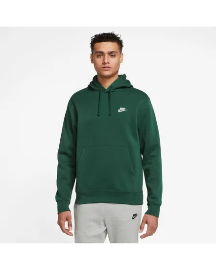 Sweatshirt à capuche manches longues Homme M NSW CLUB HOODIE PO BB Vert
