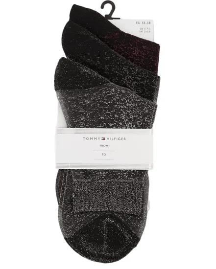 Lot de 3 paires de chaussettes Femme SHORT SOCK 3P GIFTING Noir