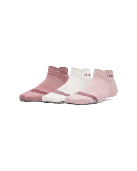 Lot de 3 paires de chaussettes Femme WOMENS UA BREATHE 3PK NS TAB Rose