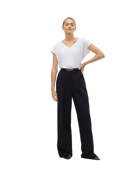 T-shirt Femme VMFILLI SS V-NECK TEE NOOS