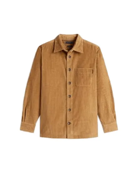 Surchemise Homme CORDUROY RLX OVERSHIRT Marron Clair