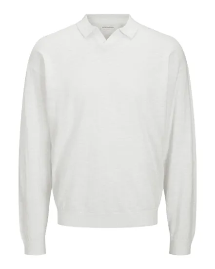 Polos Homme Jjcolin Slub Knit Polo Ls
