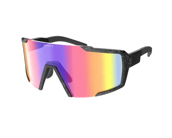 Lunettes Unisexe SHIELD Noir Marbre/Vert Sarcelle Chrome