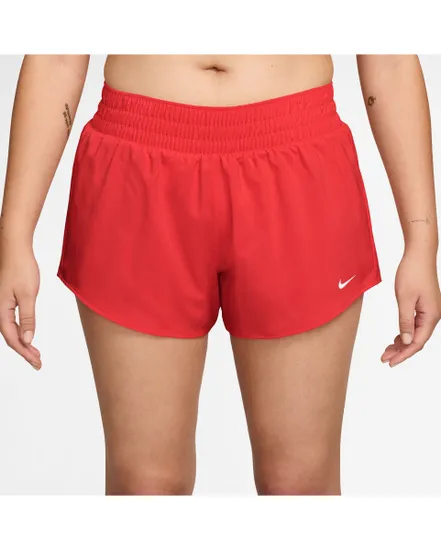 Short de fitness Femme W NK ONE DF MR 3IN BR SHORT Rouge