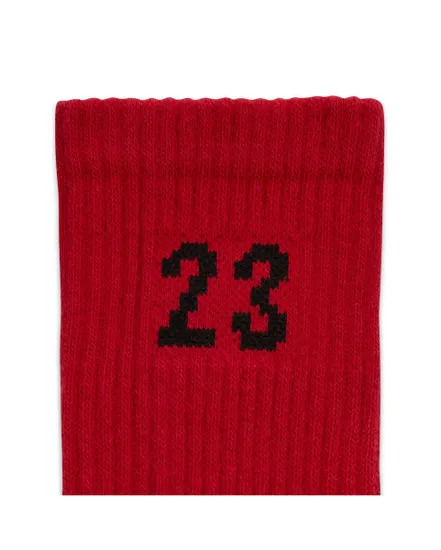 3 paires de chaussettes Unisexe U J ESSENTIAL CREW rouge, noir et blanc