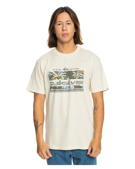 T-shirt Homme TROPICAL RAINBOW SS Blanc