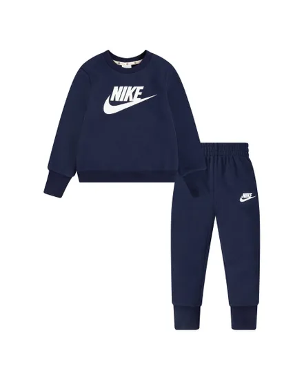 Ensemble de survetement Jeune enfant NKN SUSTAINABLE CREW SET Bleu