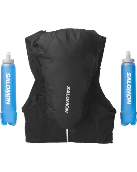 Veste d'hydratation 12L avec flasks Unisexe ADV SKIN 12 SET Noir