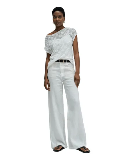 T-Shirt Femme Salsa Dentelle Blanc