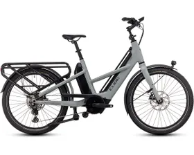 Vélo électrique cargo Unisexe LONGTAIL SPORT HYBRID 725 Gris/Noir