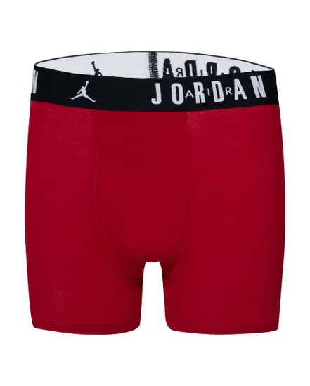 Lot boxers Enfant plus âgé JHB FLIGHT COTTON CORE 3PK BB Rouge