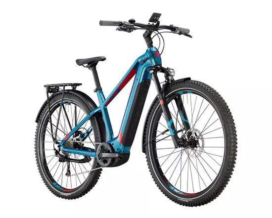 Vélo électrique urbain/trekking Homme CAIRON C 2.0 500 DIAMANT Pétrole/Rouge