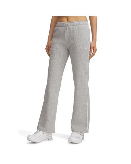 Pantalon de survetement Femme UA RIVAL FLC PIPED PANT Gris