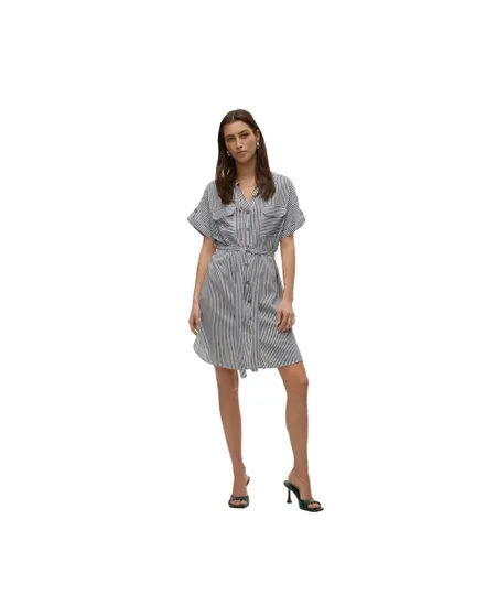 Robe Chemise Femme VMBUMPY SS Short Shirt Dress
