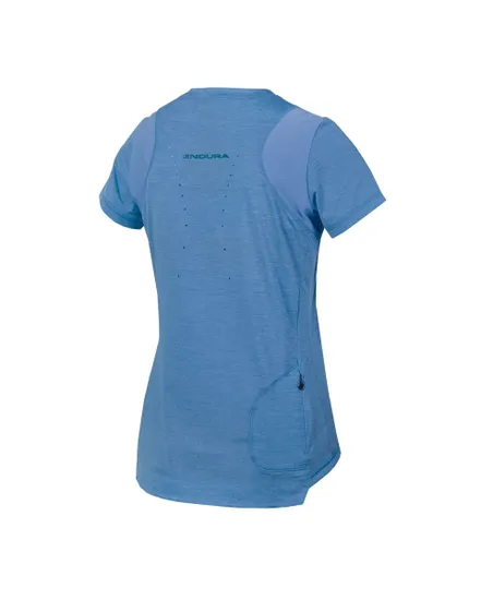 Maillot manches courtes Femme SINGLETRACK Bleu