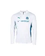 Maillot col zip Enfant OM TRAINING 1/4 ZIP TOP JR Blanc