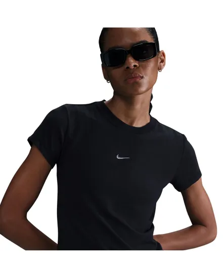 T-Shirt Femme W NSW CHLL KNT MD CRP GLS Noir